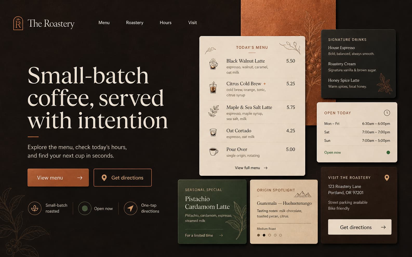 The Roastery project showcase